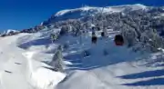 Télécabine de la Croix de Chamrousse en hiver
