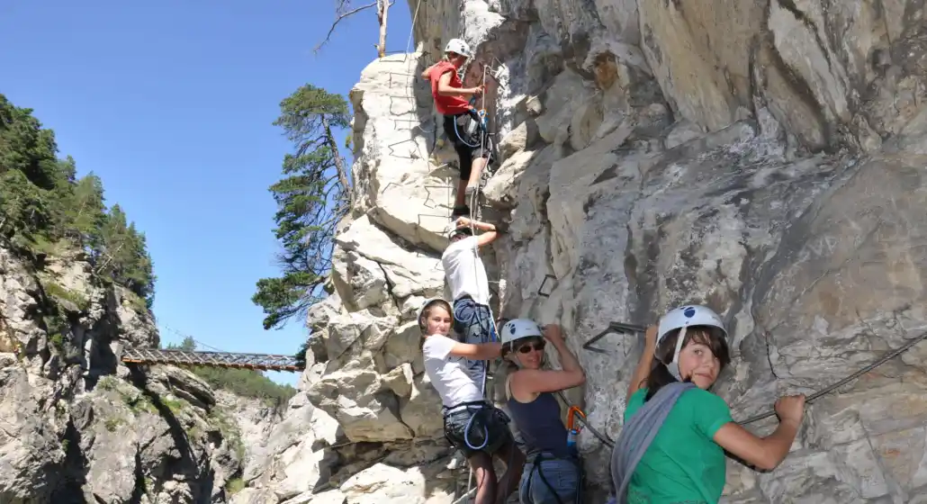 Via ferrata avec l'Agence Montagne à Val Cenis Lanslevillard