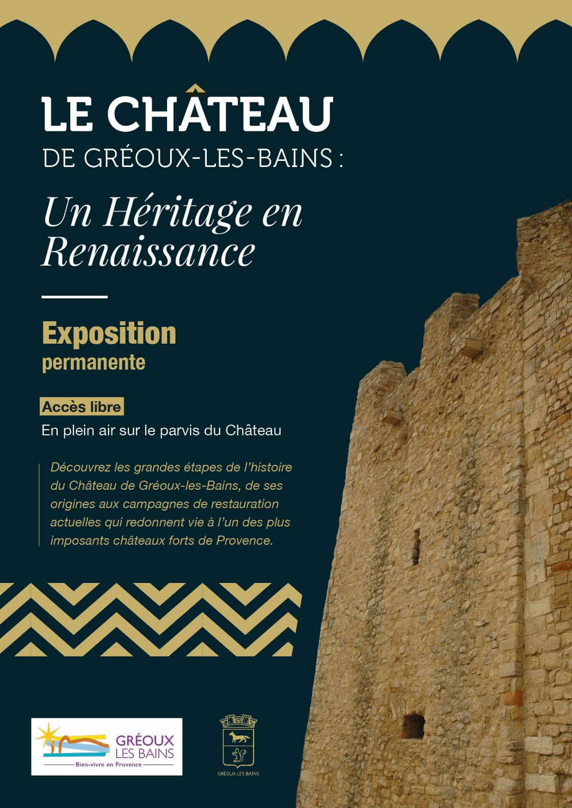 Exposition en plein air, un héritage en renaissance – Château des Templiers_Gréoux-les-Bains