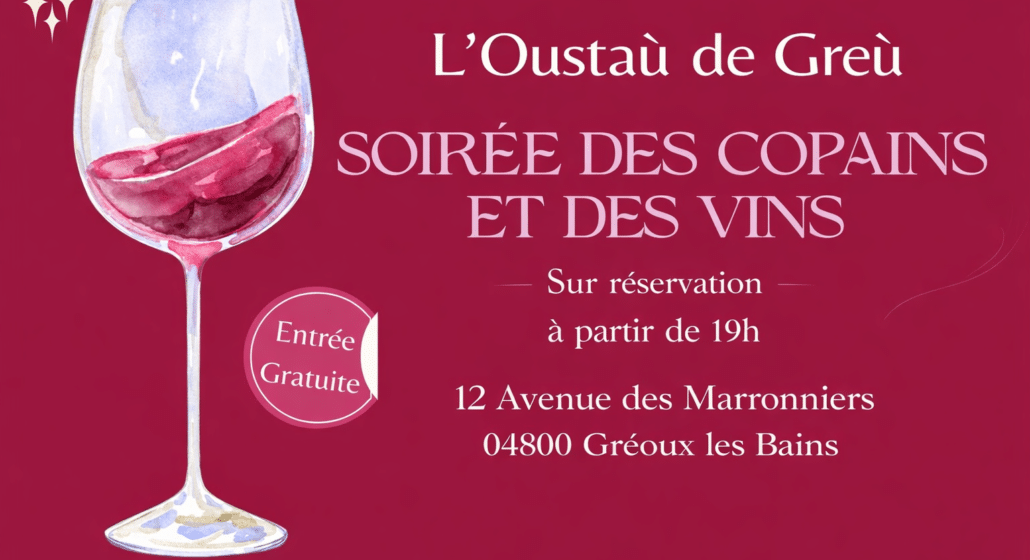 Soirée Dégustation « Des copains et des vins »