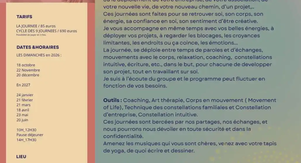 ATELIERS FEMMES Coaching Creativité