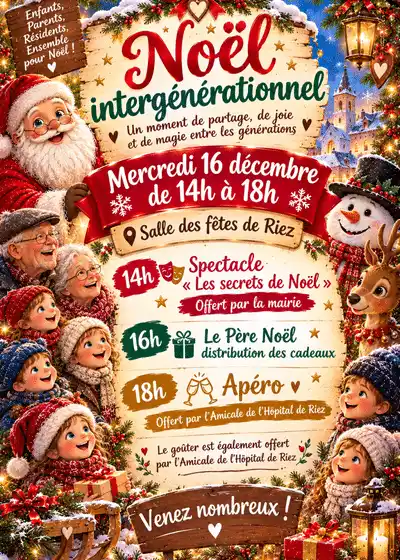 Noël intergénérationnel à Riez