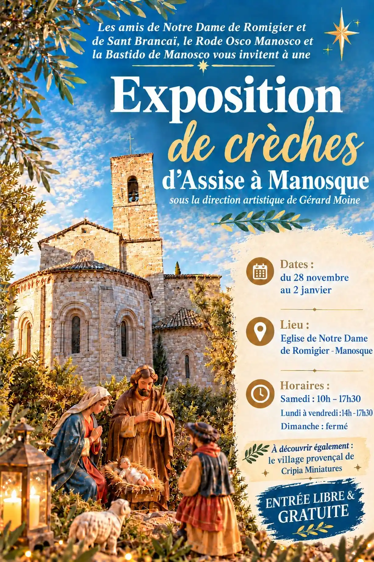Exposition de crèches à Notre Dame de Romigier