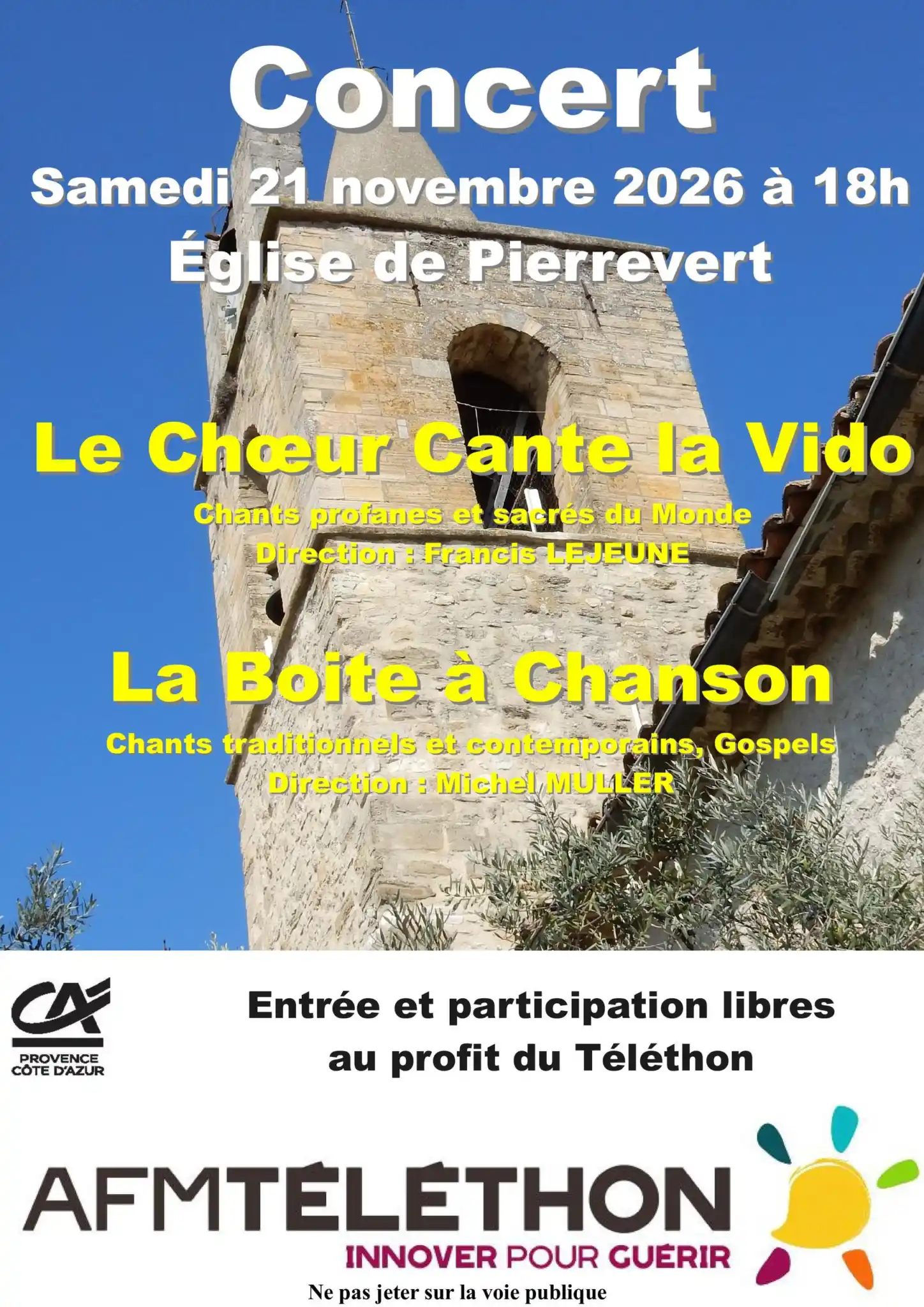 Affiche du concert